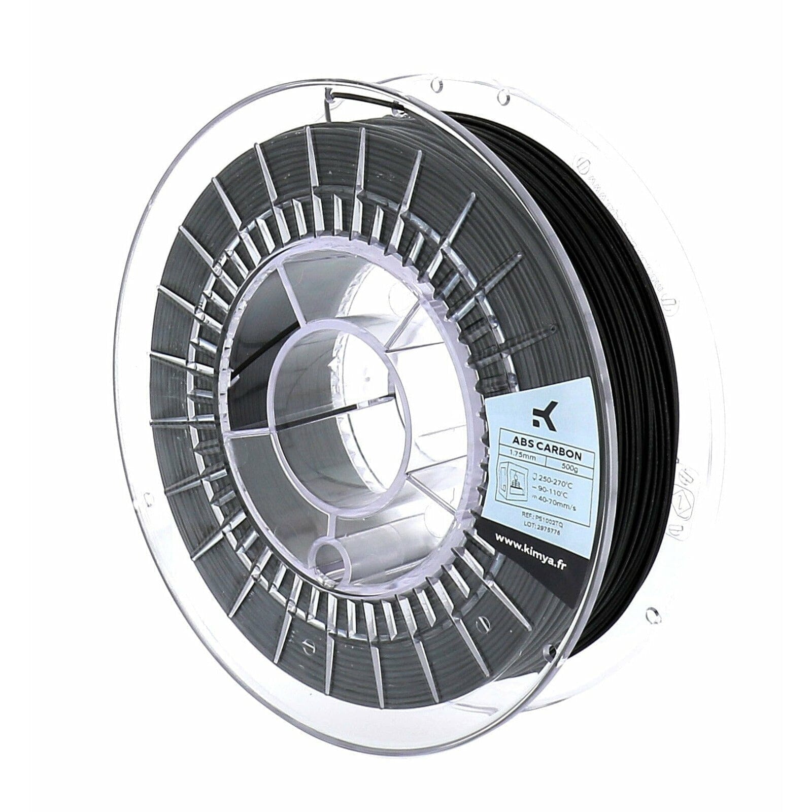 ABS Carbon Filament Kimya 2.85 mm 500 g Black - Indicate Technologies