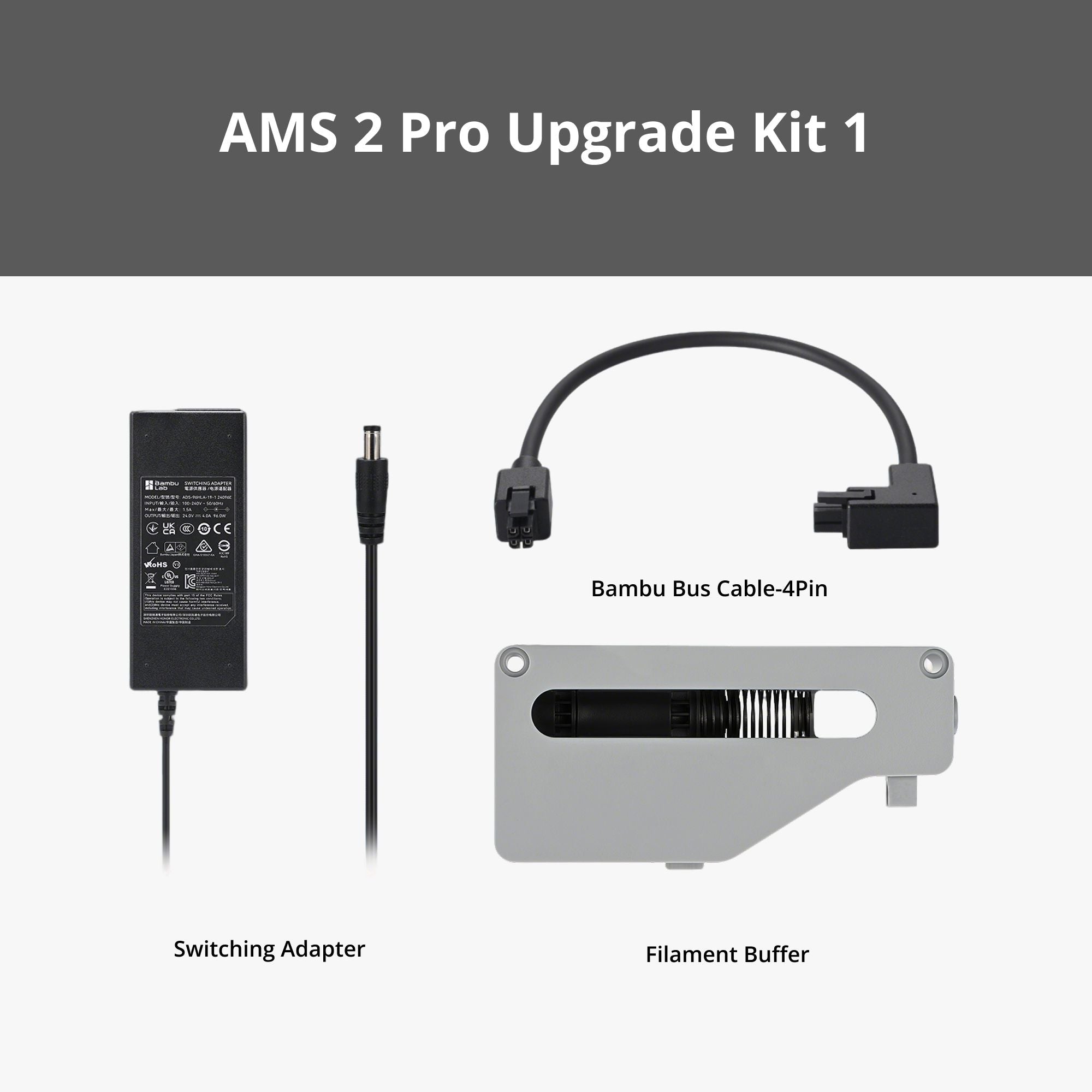 Bambu AMS 2 Pro Upgrade Kit (w/ Buffer) - Accessories - Bambu Lab - Indicate Technologies