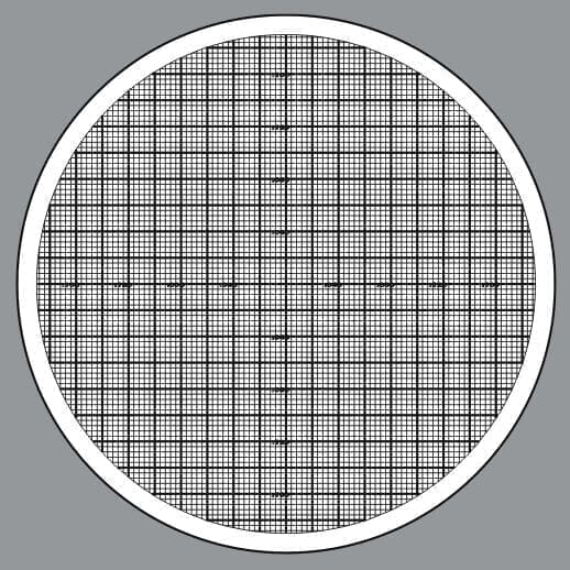 Optical Comparator Overlays Measurement Accessory OGP Grid Charts - Indicate Technologies