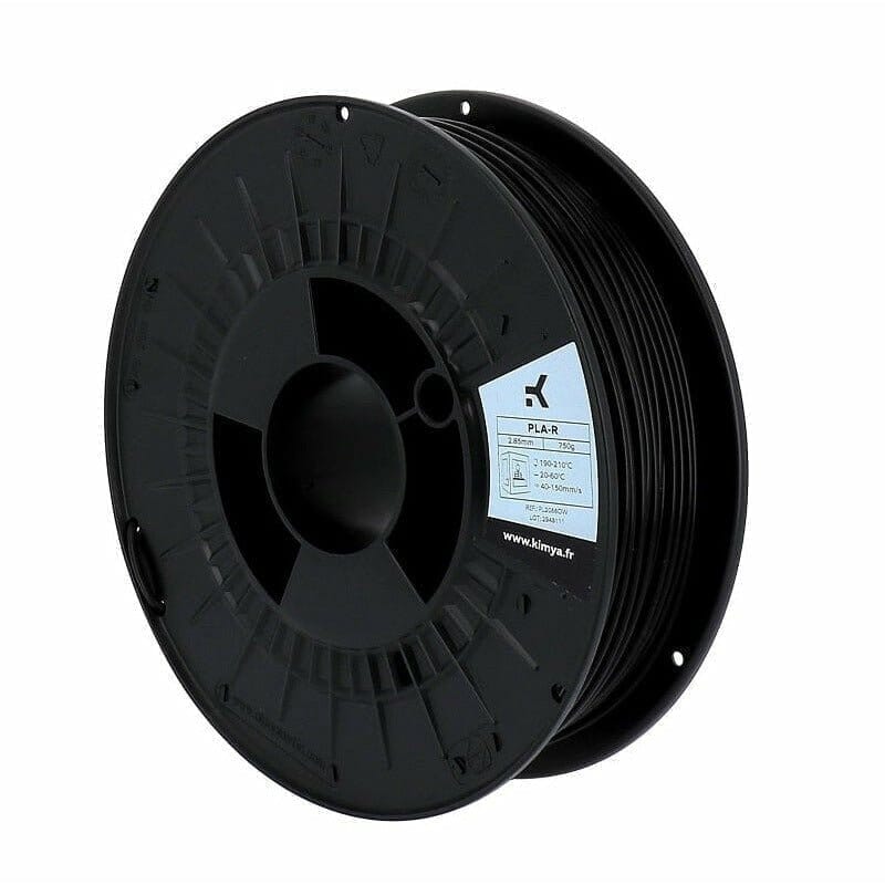 PLA-R Filament Kimya 1.75 mm 750 g Black - Indicate Technologies