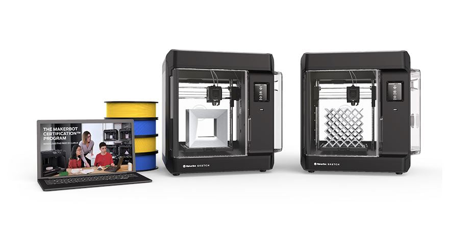 SKETCH Classroom Two-Printer Setup 3D Printers Makerbot - Indicate Technologies